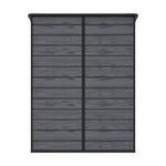 5x4 Ft Outdoor Plastic Storage Shed With Floor & Window, Lockable, Wood Grain Design