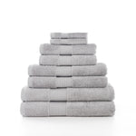 Bliss Pima Supersoft Ultra Absorbent Cotton Towels | Face Cloth (x4) | Pearl