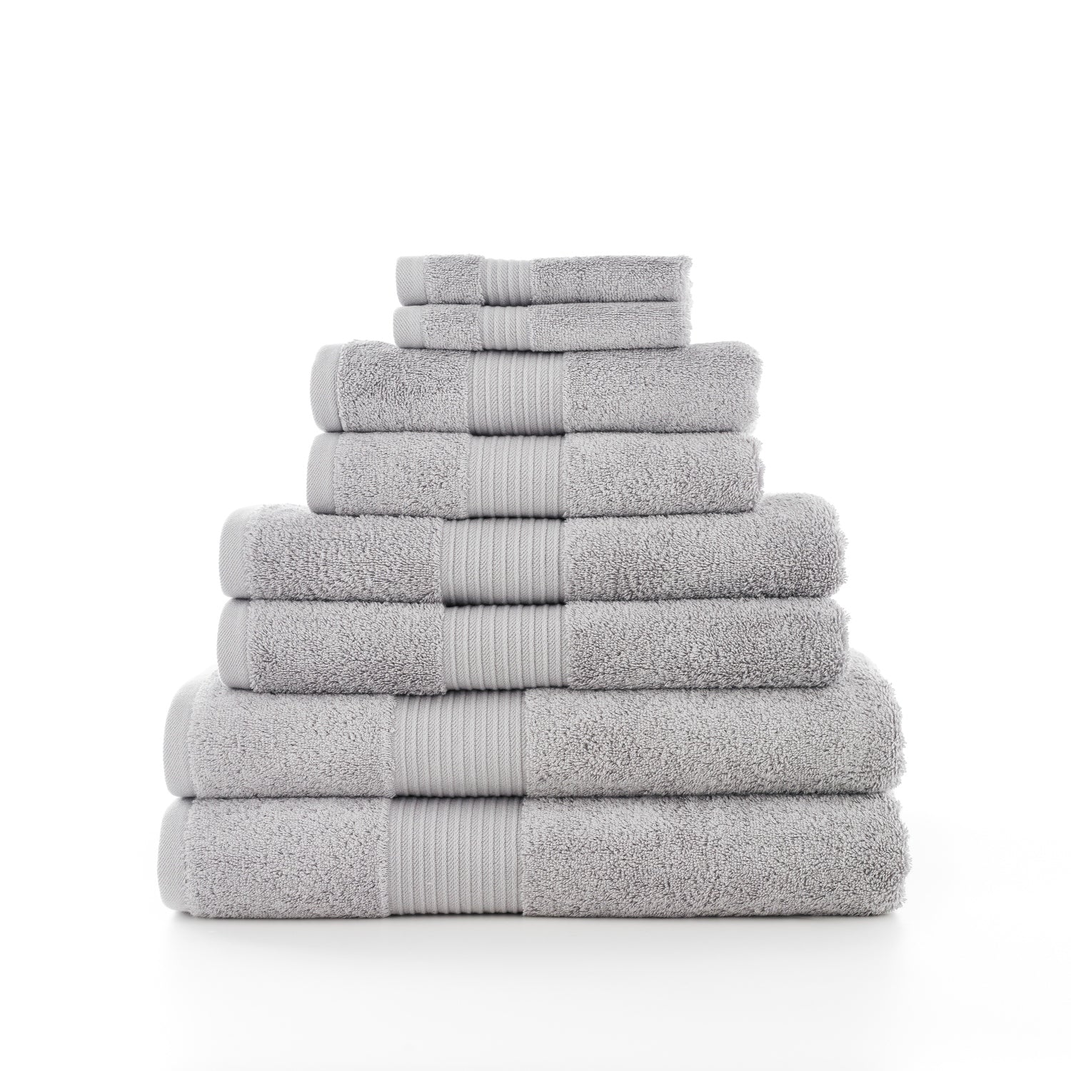 Bliss Pima Supersoft Ultra Absorbent Cotton Towels | Face Cloth (x4) | Pearl