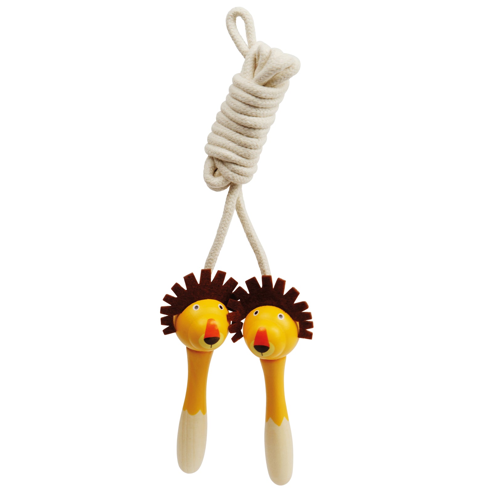 2pcs Wooden Animal Skipping Ropes - Lion and Elephant