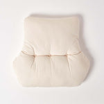 Cotton Back Support Thick Lumbar Cushion | Cream