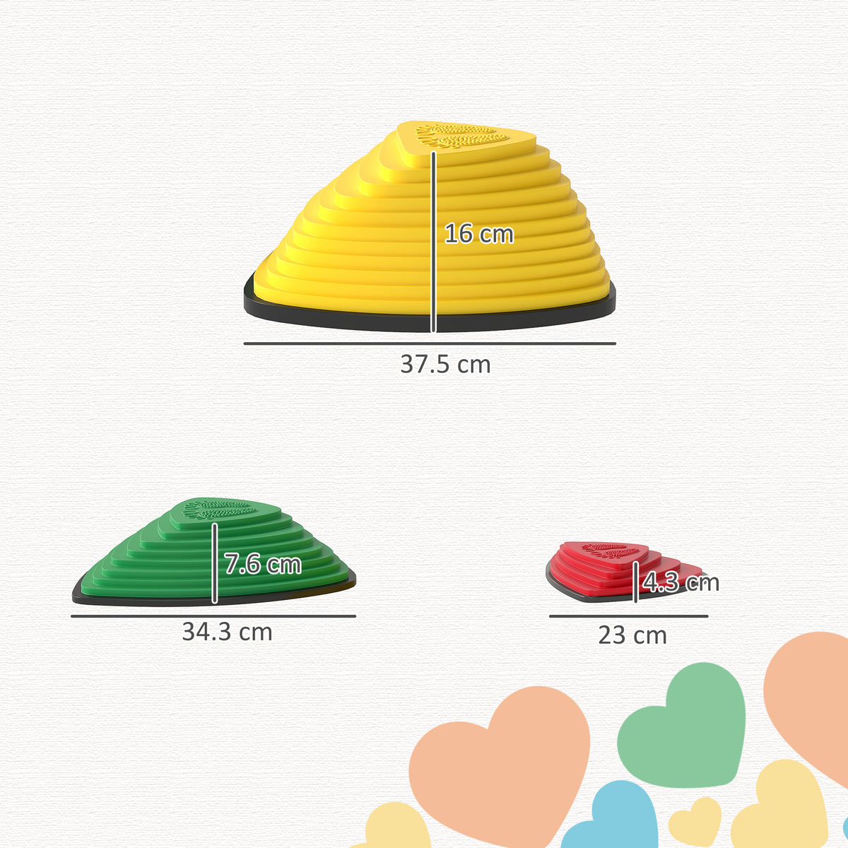 6 Pieces Stepping Stones For Balance And Motor Skills | Multi