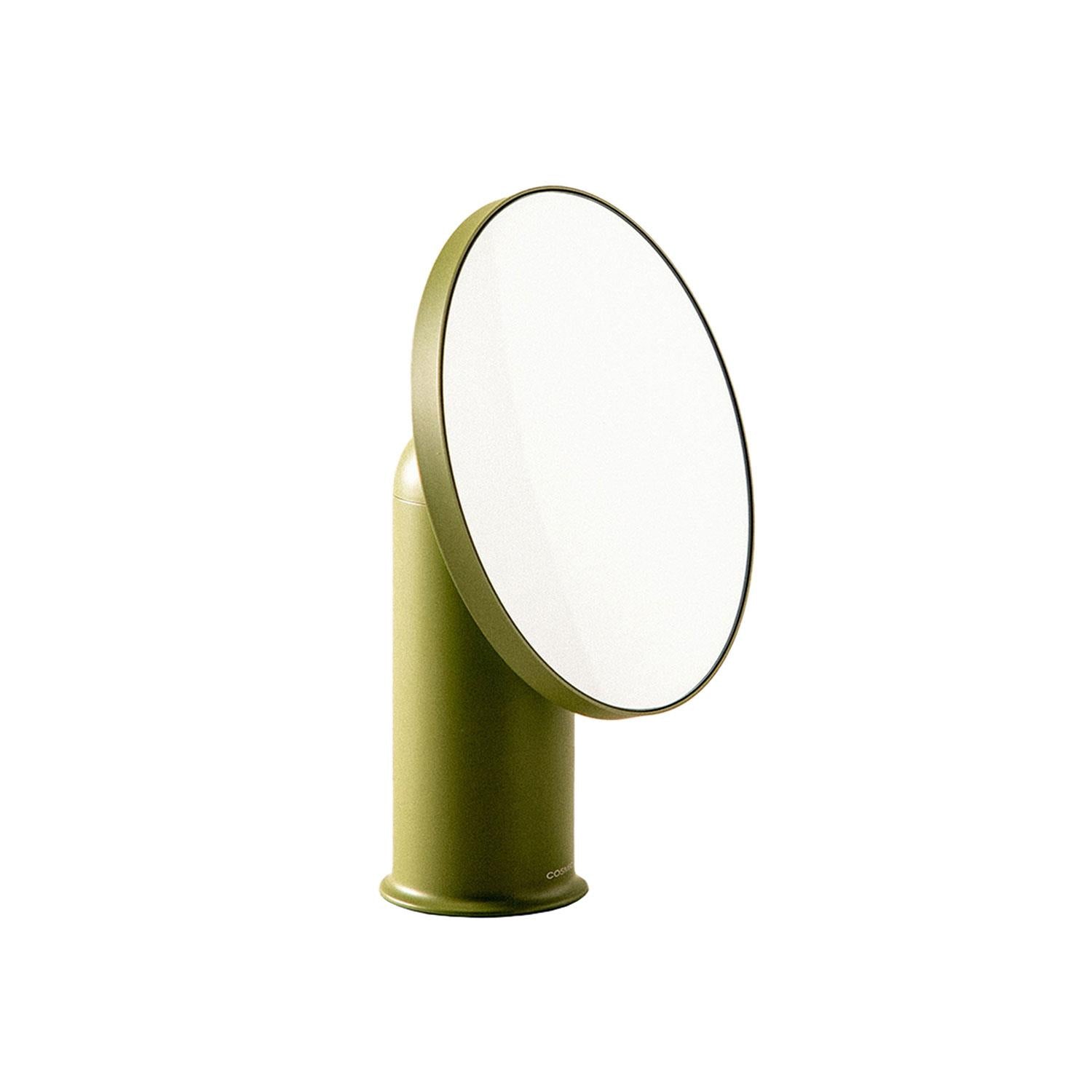 Vanity Mirror, Magnifying Mirror 5x, Countertop, Green, Geyser Collection
