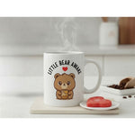 Dyzi Little Bear Awake Quote Ceramic Coffee Mug Standard White Cute Design
