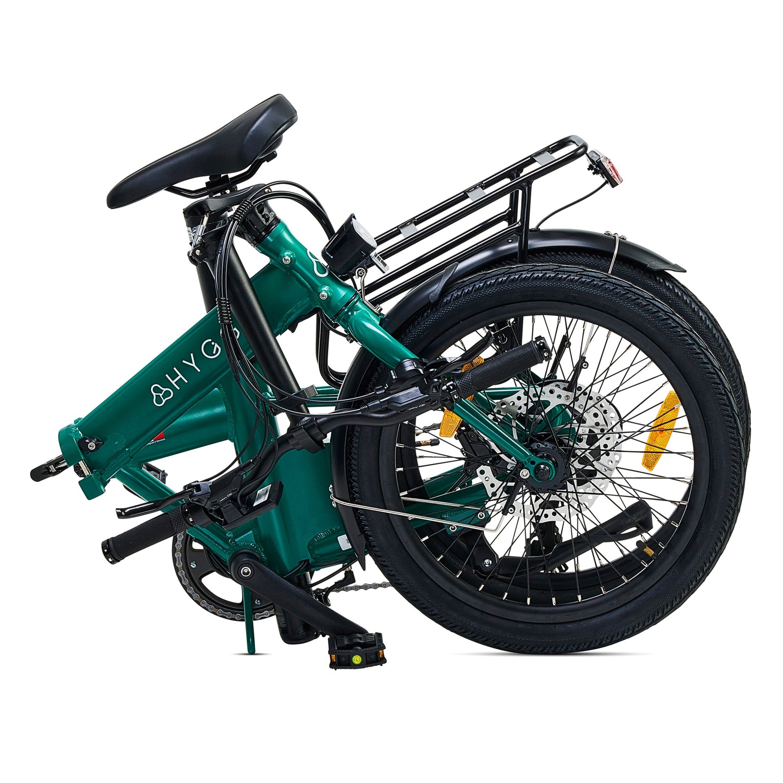 Virum 2025 Folding Bike - Lightweight E-bike | Green