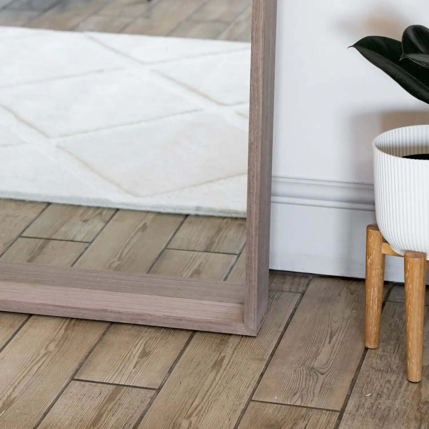Hanaka - Rectangle Mirror | 200cm x 100cm | Walnut Wood