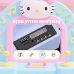 Hello Kitty Kids Ride On Bumper Car With Remote Control, White