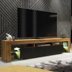 Nova Tv Unit 200cm With Led Lights | Oak
