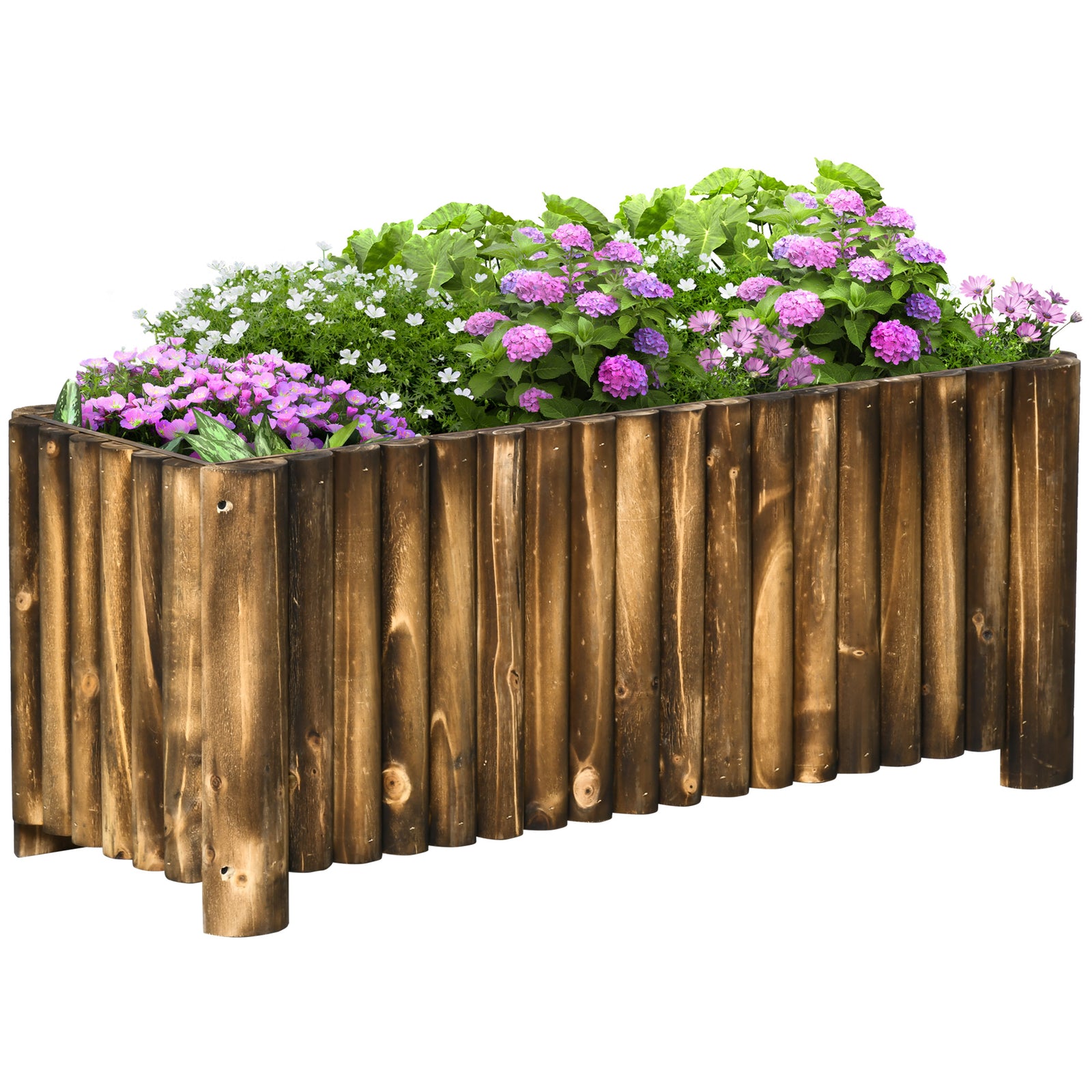 Raised Flower Bed Wooden Planter Box 4 Feet (repeat)