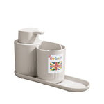 Recycled Bathroom Set - Set of three ReBorn Bathroom products - Made in the UK | Stone