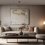 Pendant Light (circle) Genesis 10xgu10 | Black & Gold
