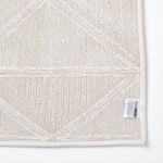 Tufted Geometric Design Bath Mat | 50 x 80cm | White