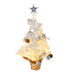 22in Pre-lit Snow-flocked Artificial Mini Artificial Christmas Tree