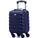 40x20x25cm Cabin Carry-on Suitcase - Lightweight, Durable, 4-wheel Luggage - 100+ Airlines Approved | Cabin | Navy Blue