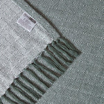 Malda Cotton Throw With Tassels | 255cm x 360cm | Green