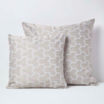 Geometric Jacquard Cushion Cover | 45cm x 45cm | Natural