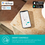 Duux Edge Oil 2000w Oil Filled Radiator, Fan Assisted Boost - White