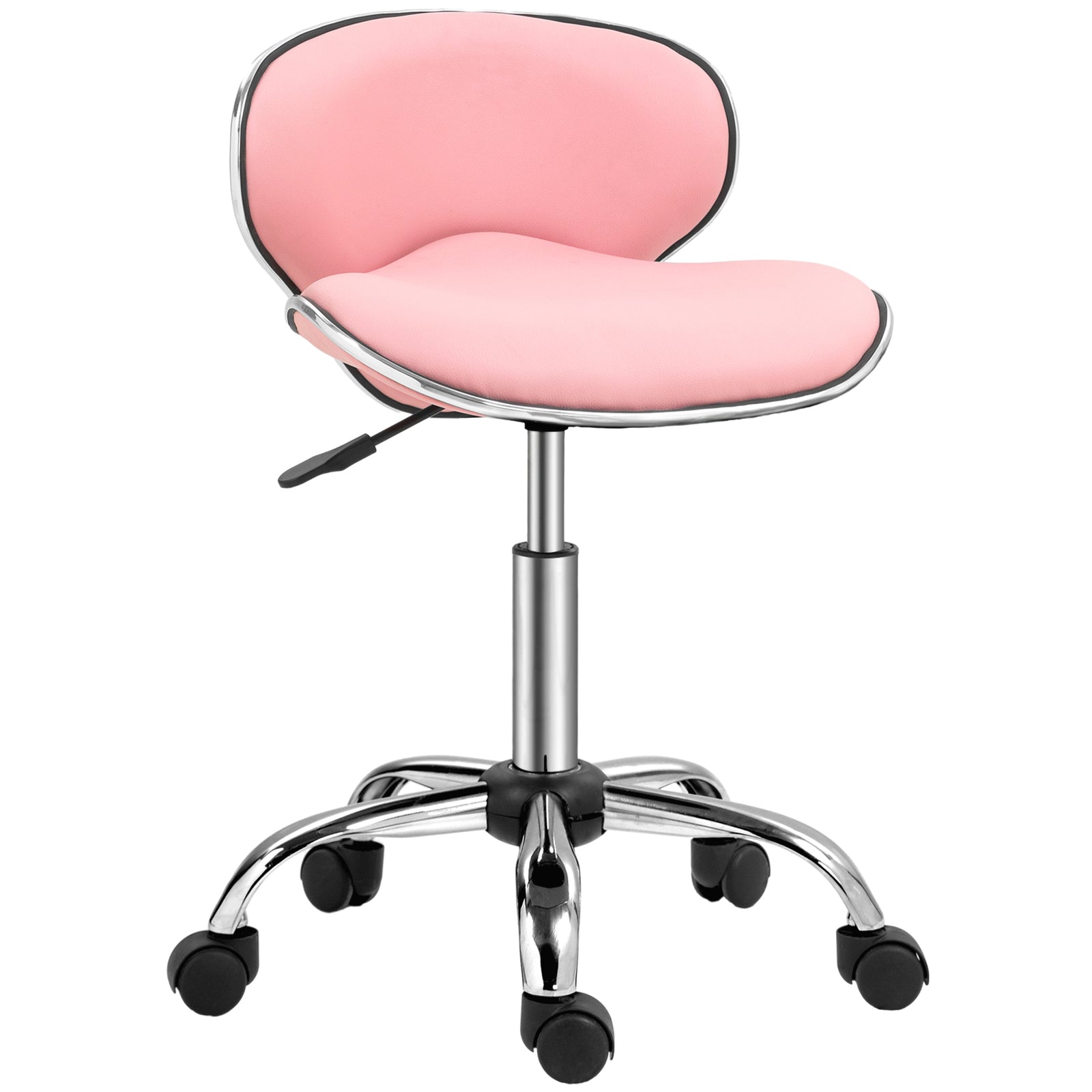 Office Chair Beauty Salon Rolling Technician Stool Chair | One Size | Pink