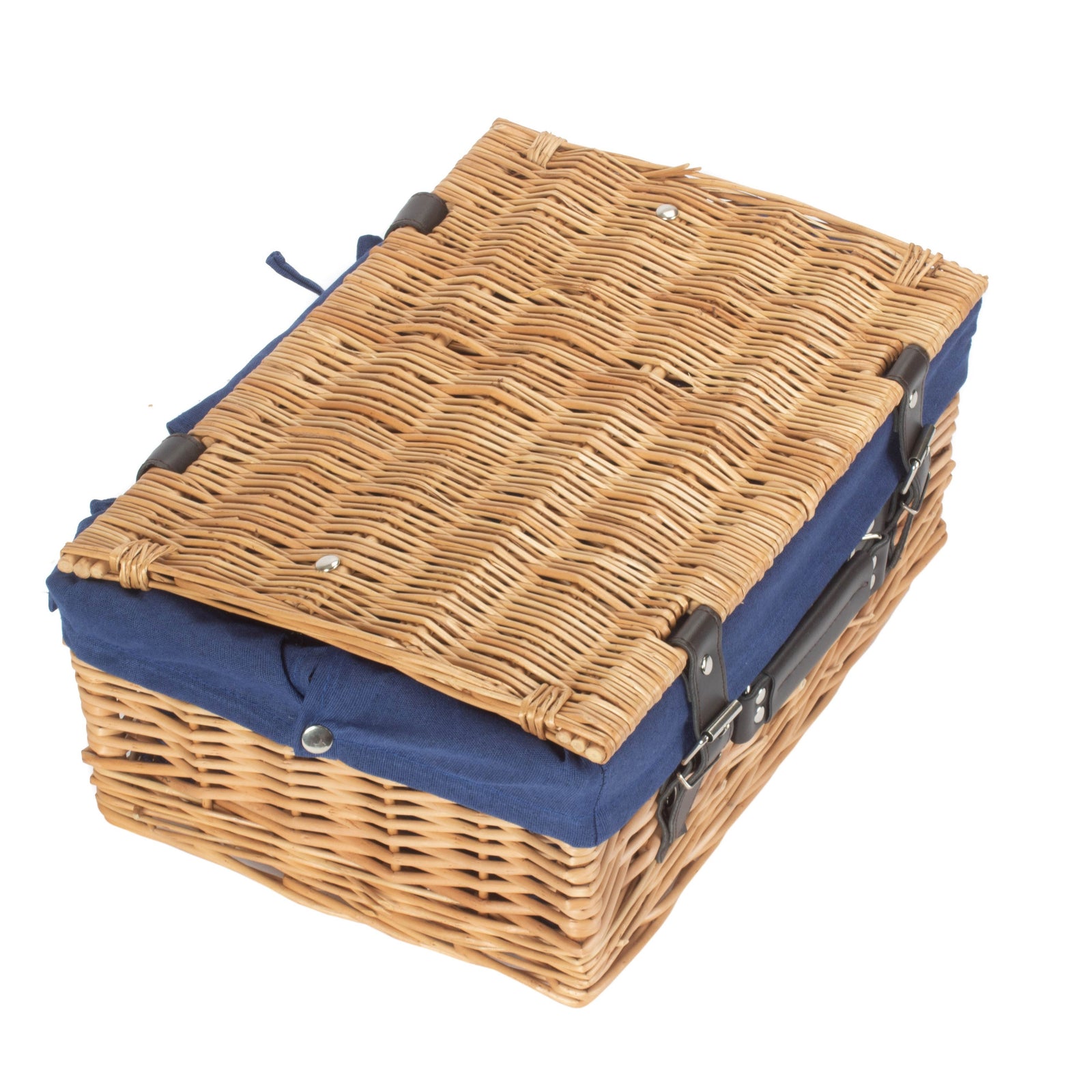 Wicker 36cm Picnic Basket | Blue
