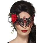 Day Of The Dead Metal Filigree Eyemask