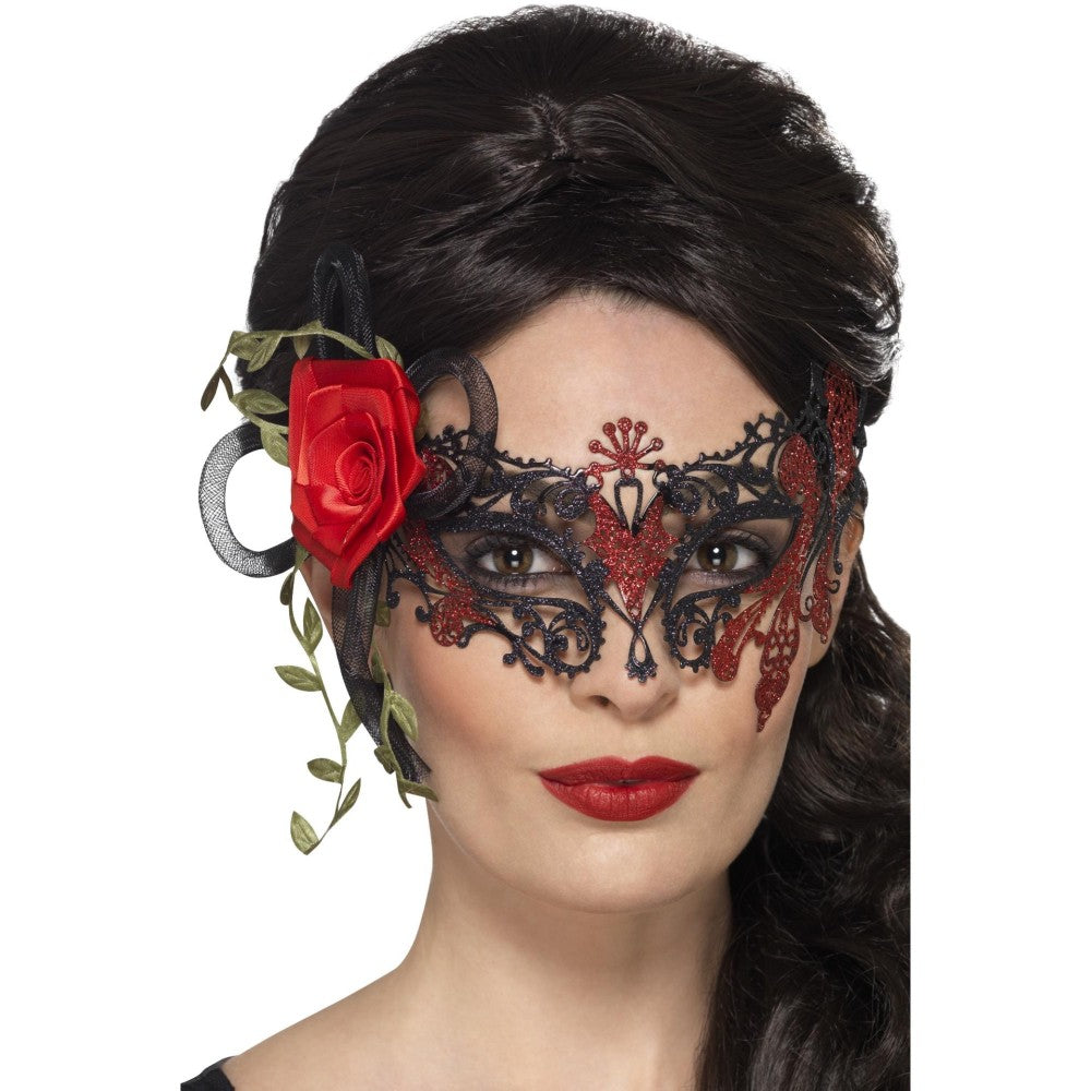 Day Of The Dead Metal Filigree Eyemask