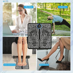 Dyzi Ems Foot Massager Electrical Muscle Stimulation For Pain Relief And Improve Circulation