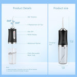 Dyzi Rechargeable Water Flosser – Portable Dental Cleaner With 4 Tips