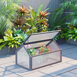 Wood Cold Frame Greenhouse For Plants | Gray