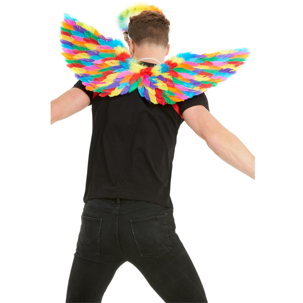Rainbow Feather Wings