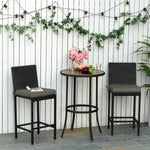 45 X 45cm Garden Chair Cushion With Ties And Zip Seat Pads | Dark Gray