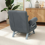 Single Sofa Bed, 3-in-1 Convertible Folding Chair Bed | Dark Grey