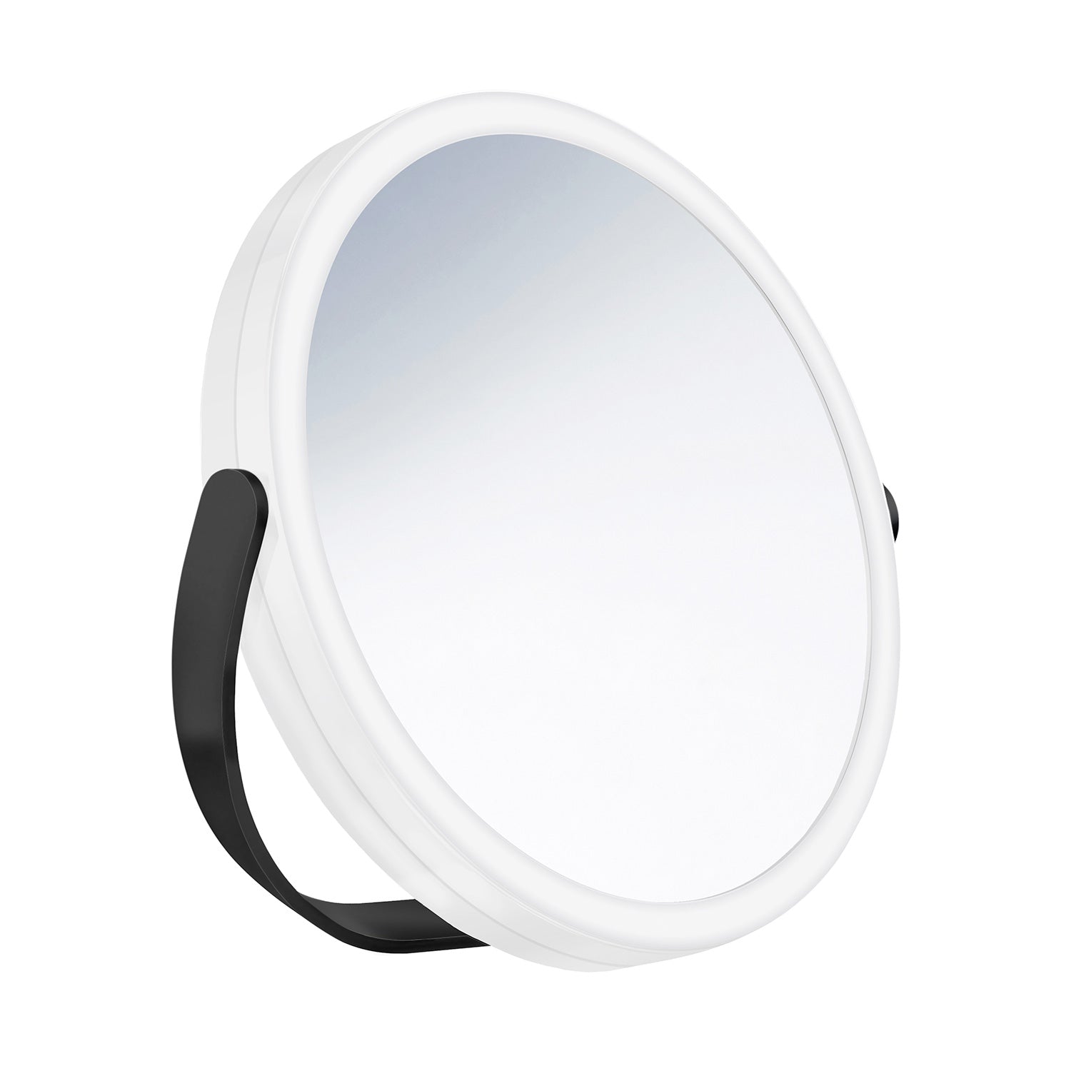 Two Sided Shaving Make Up Led Mirror Usb Charging 7x Magnify | Black
