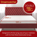 Deluxe Electric Blanket Fully Fitted Polar Fleece Heated Bed Underblanket 3 Heat Settings | Double | White