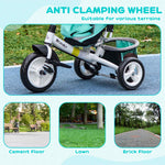 6 In 1 Kids Trike, Stroller With Parent Handle | Green