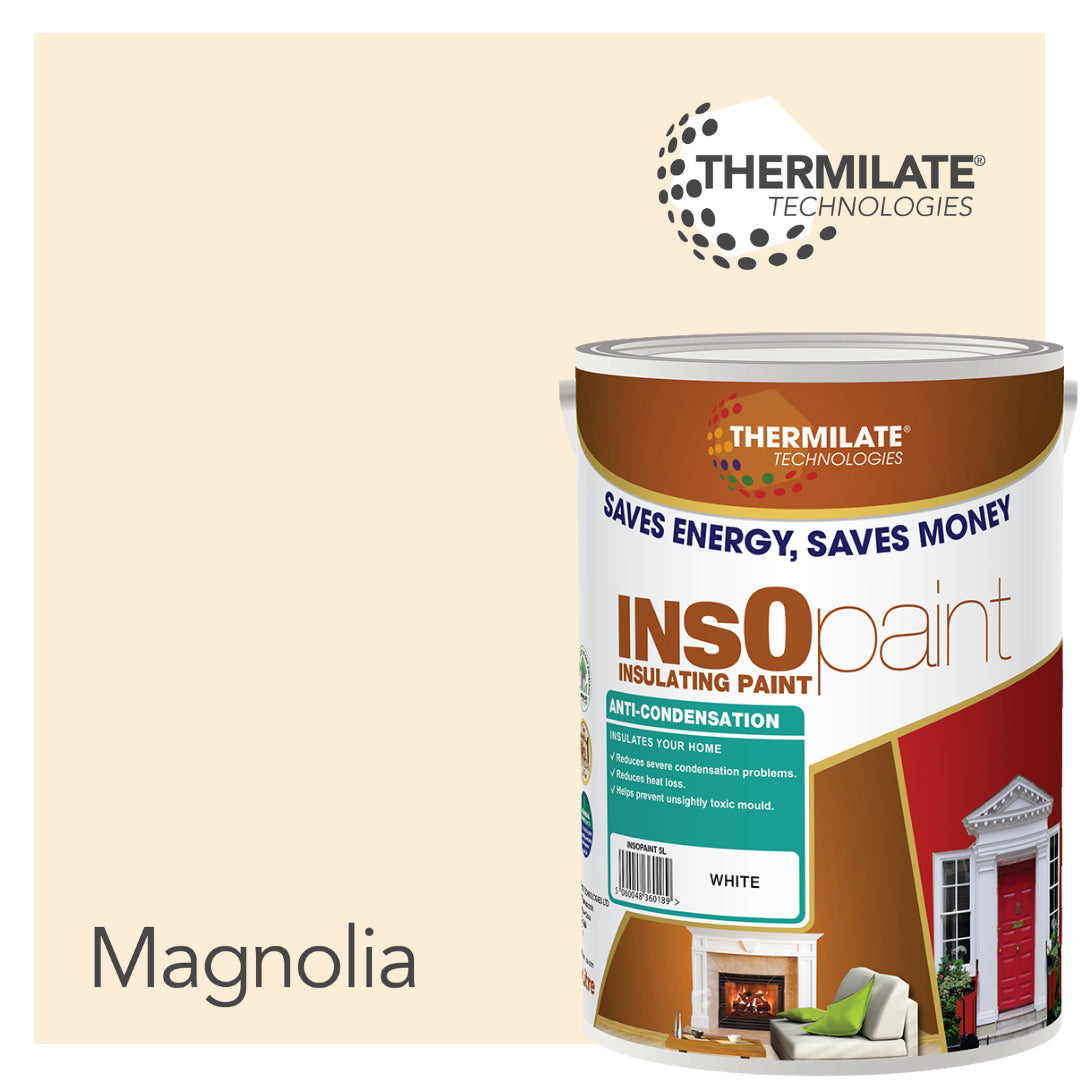 Insopaint Anti Condensation Paint - Stops Condensation On Interior Walls & Ceilings | 5l | Londons Magnolia