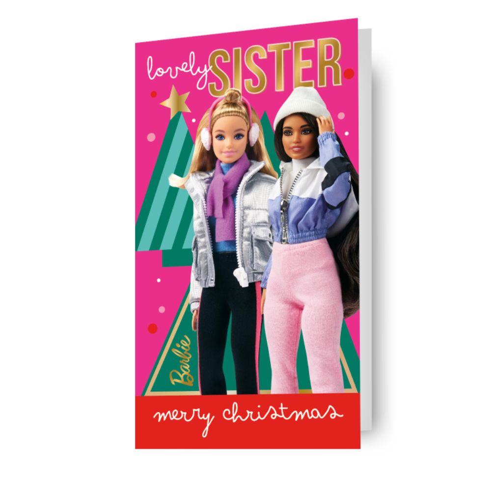 Barbie Sister Christmas Card Official Product