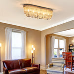 Raindrop Crystal Chandelier Ceiling Light For Kitchen
