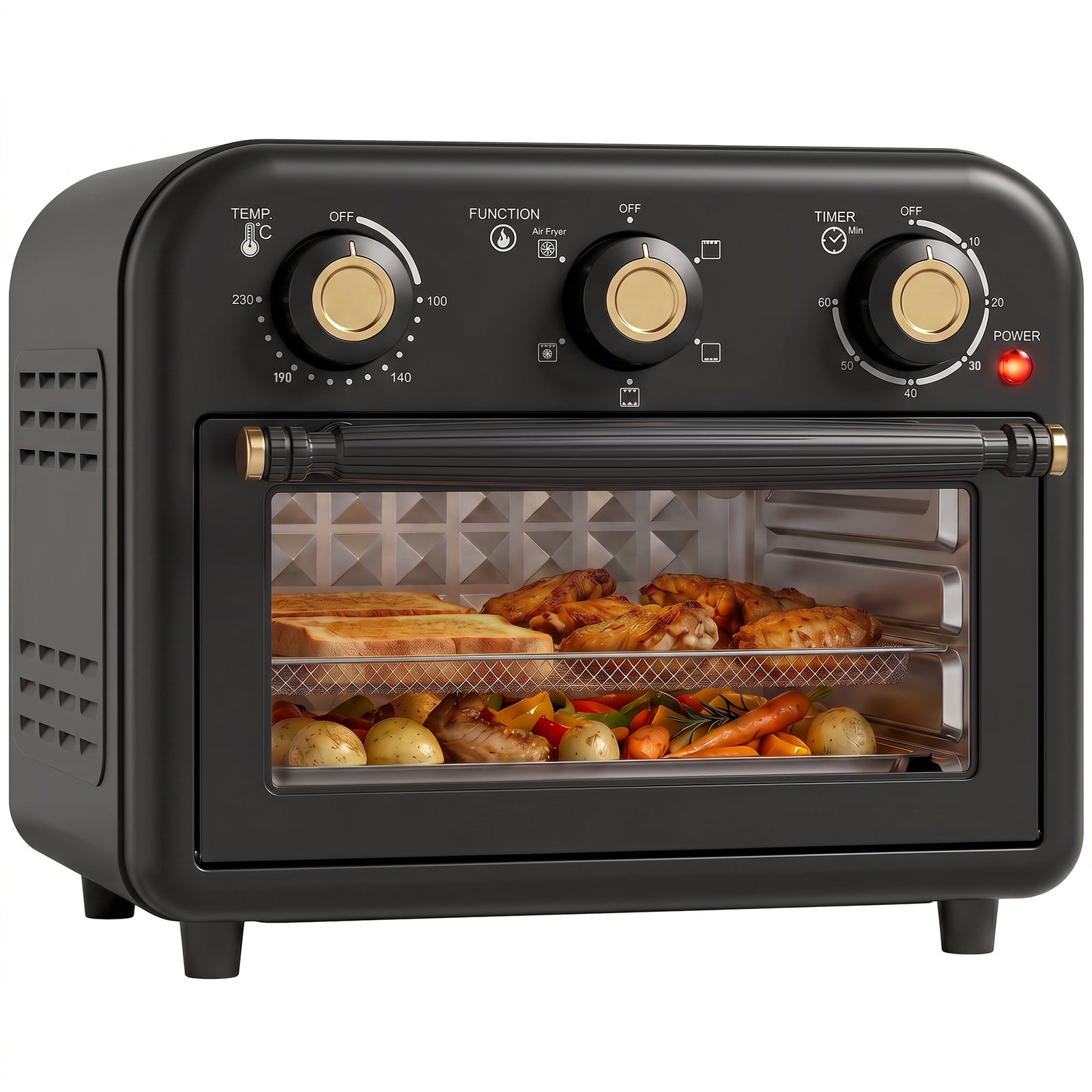 Air Fryer Oven, Convection Oven, 12 L | Black