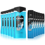 Ice Chill 12h Refreshing Shower Gel 500ml & 48h Fresh Bodyspray 250ml, 6 Pack