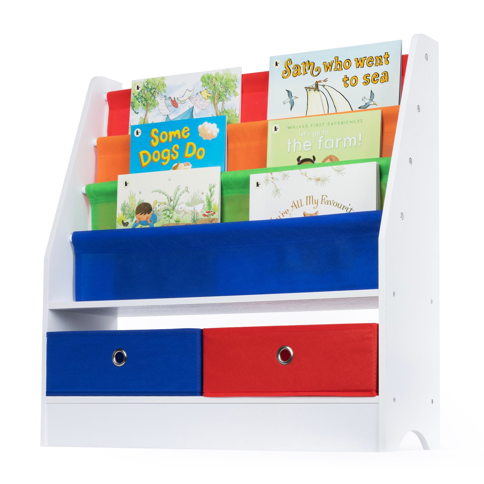 Childrens Bookcase & Storage - Rainbow