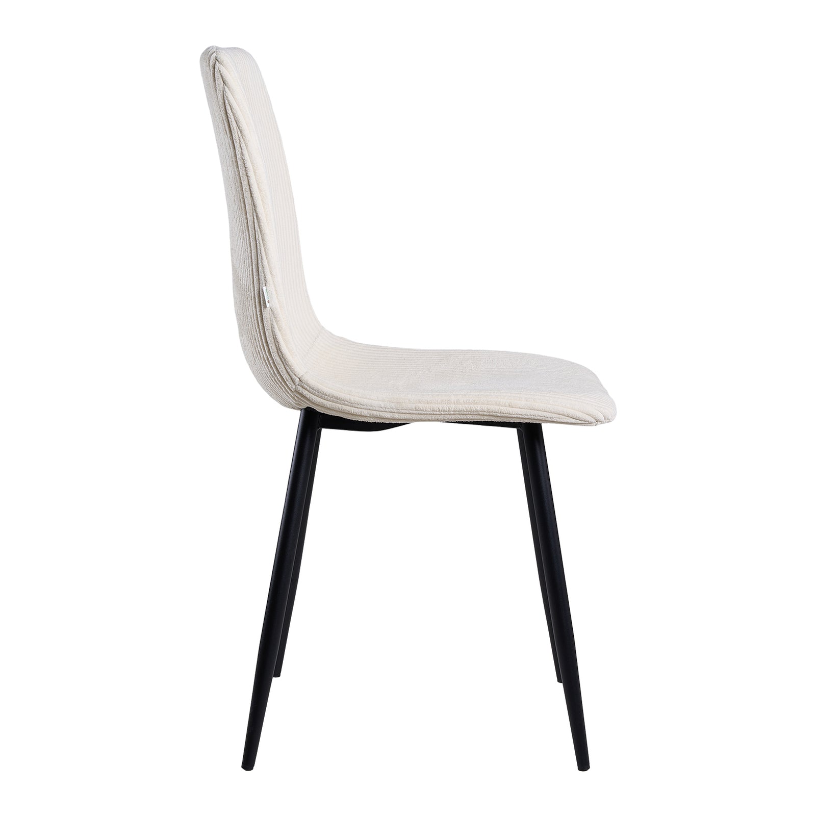Corduroy Upholstered Dining Chairs | Set-of-2 | Beige
