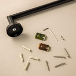 Towel Rail, Matt Black, 60cm, Hidden Fixings,start Collection