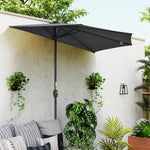 3m Half Round Parasol Balcony Shade