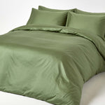 Organic Cotton Deep Fitted Sheet 18 Inch 400 Tc | King | Moss Green
