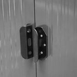 Garden Shed Outdoor Storage Tool Organizer With Double Door | Large | Gray