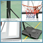 Height Adjustable Basketball Hoop 255-305cm | Black