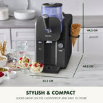 Frost Ice Cream Maker & Slushie Machine With Built-in Compressor | Grey