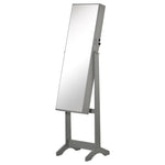 Mirrored Jewellery Cabinet Lockable Jewellery Organiser | One Size | Gray