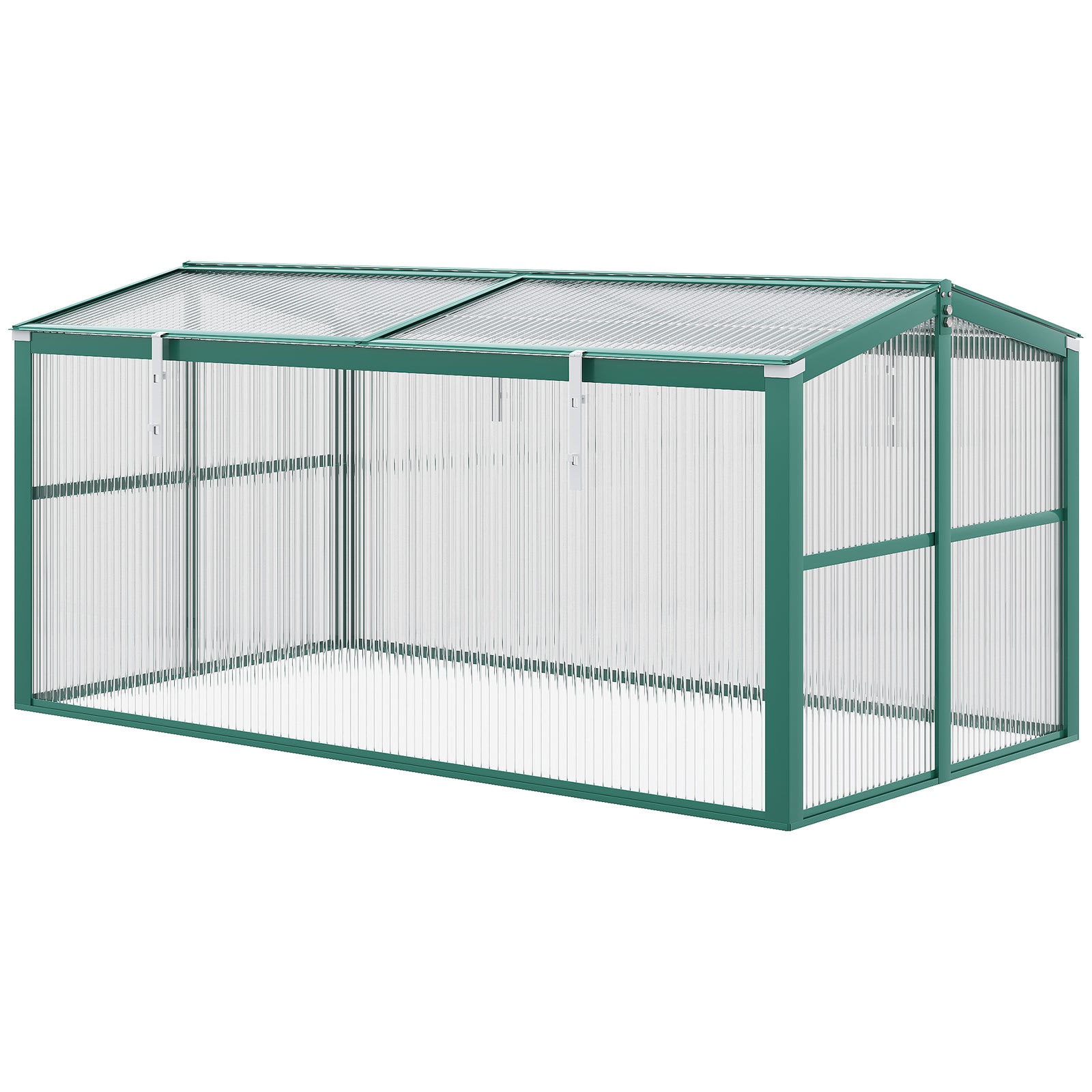 Aluminium Cold Frame Greenhouse 130x70x61cm