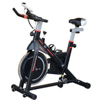 Exercise Bike Indoor Cycling W/ Lcd Display, Heart Sensor | Black